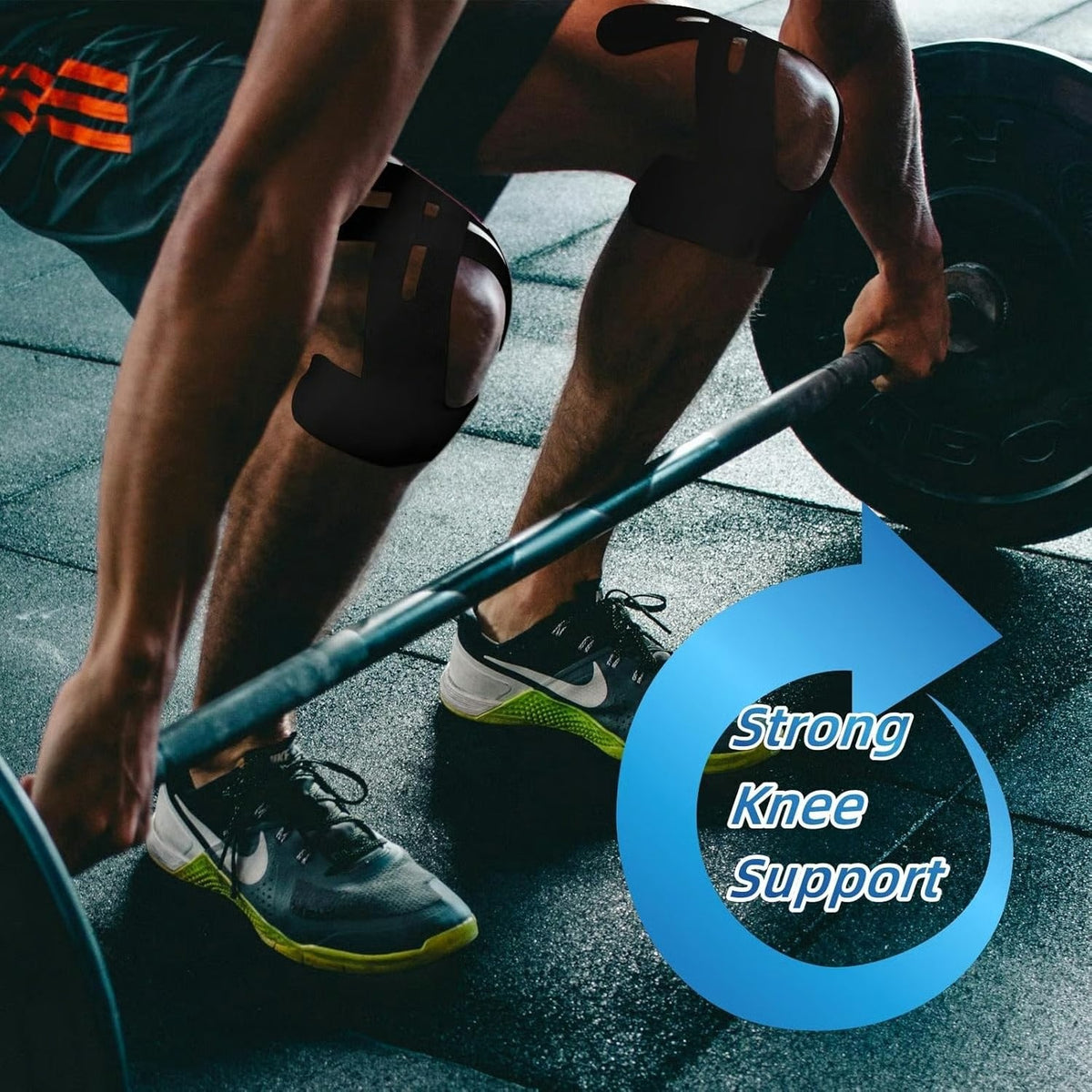 🔥 Pre-Cut Knee Support Tape – Flexible, Latex-Free & Long-Lasting Adhesive for Running, Gym, Basketball & Active Daily Life (20 Pre-Cut Strips)