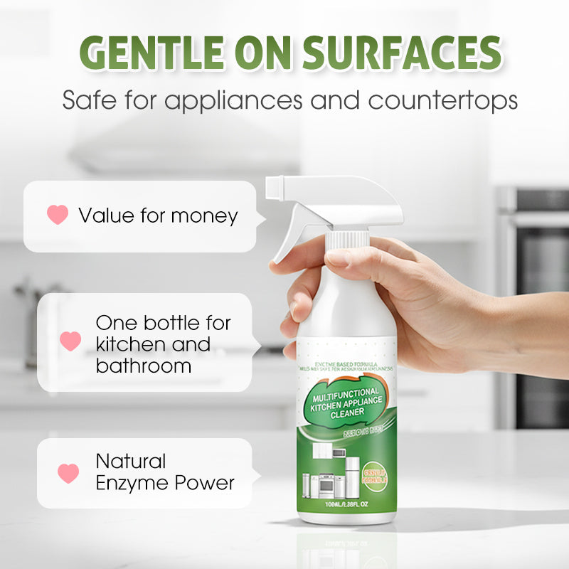 2026NEW🍋 Natural Enzyme Kitchen Cleaner – Chemical-Free Powerful Degreaser, Citrus-Scented Multi-Surface Spray for Grease, Grime & Odor Removal