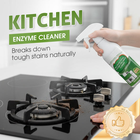 2026NEW🍋 Natural Enzyme Kitchen Cleaner – Chemical-Free Powerful Degreaser, Citrus-Scented Multi-Surface Spray for Grease, Grime & Odor Removal