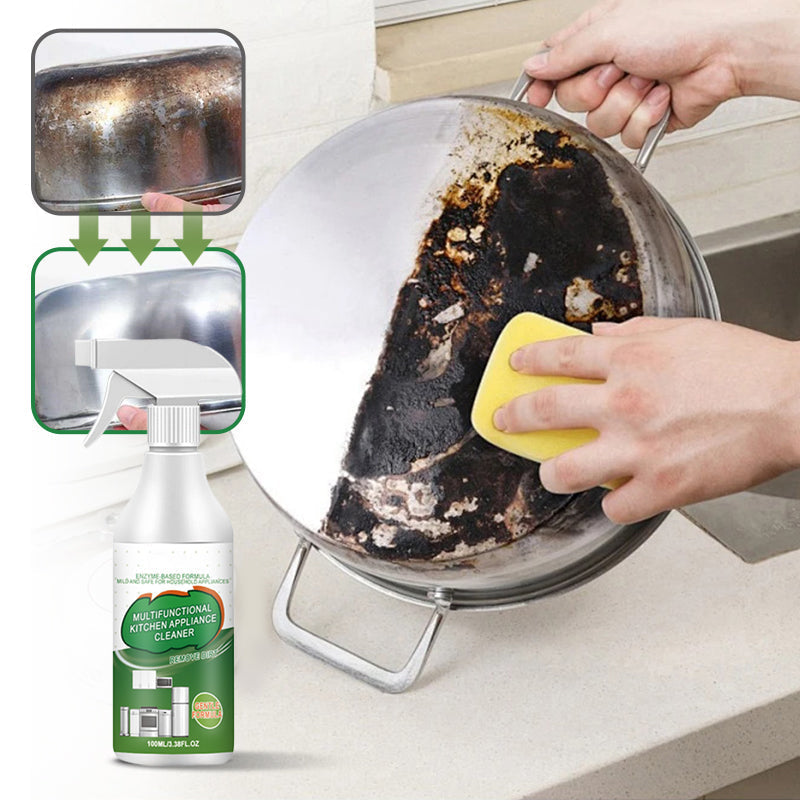 2026NEW🍋 Natural Enzyme Kitchen Cleaner – Chemical-Free Powerful Degreaser, Citrus-Scented Multi-Surface Spray for Grease, Grime & Odor Removal