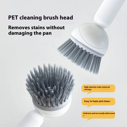 🔥LAST CHANCE!! ✨BUY 1 GET 1 FREE!!!✨ 6-in-1 Soap Dispensing Dish Brush – Leak-Proof, Adjustable Angle & Wall-Mounted for Sink & Pots