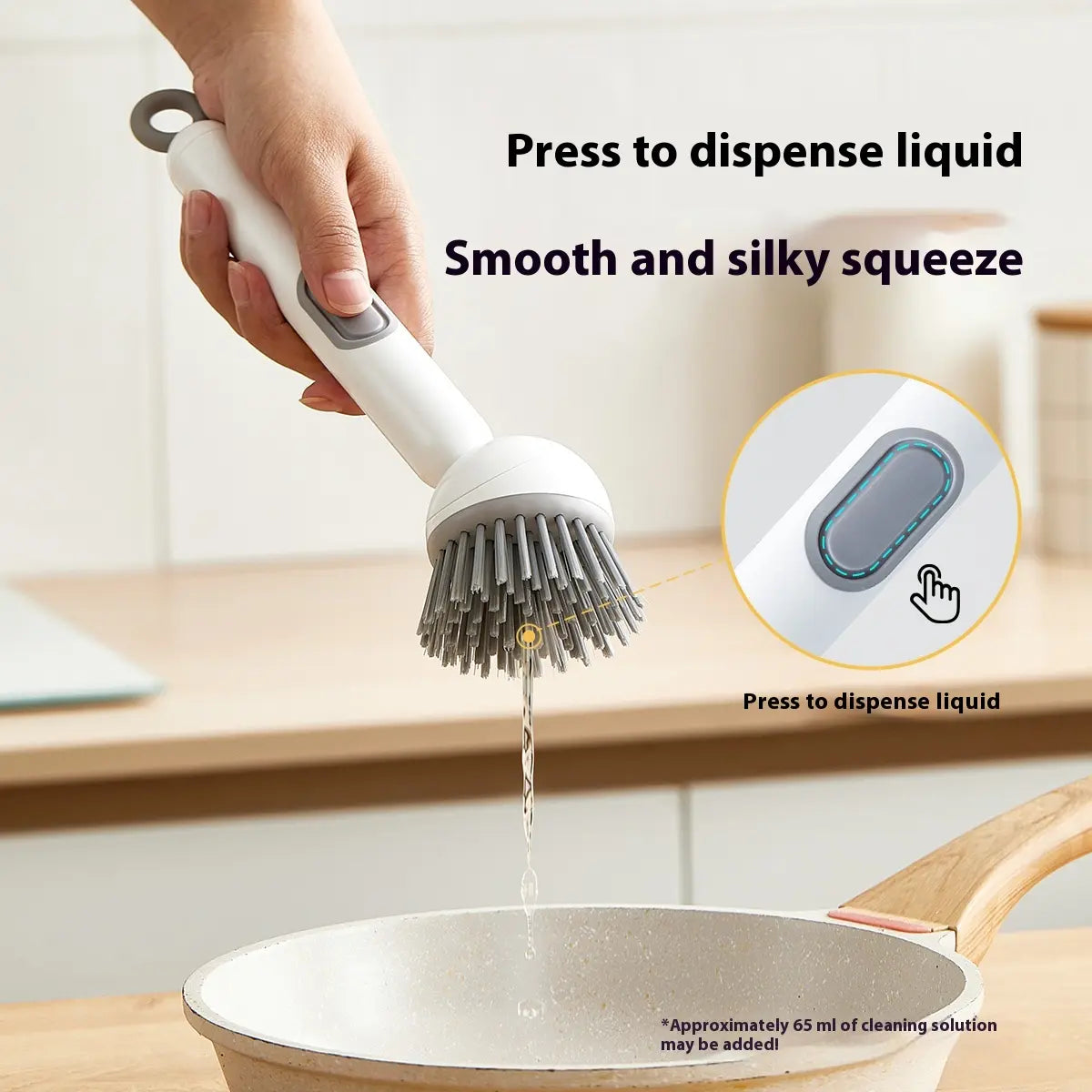🔥LAST CHANCE!! ✨BUY 1 GET 1 FREE!!!✨ 6-in-1 Soap Dispensing Dish Brush – Leak-Proof, Adjustable Angle & Wall-Mounted for Sink & Pots