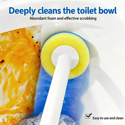 Toilet Scrubber Brush Kit – 30 Refills, No-Touch Rotating System, 3–4 Months of Cleaning