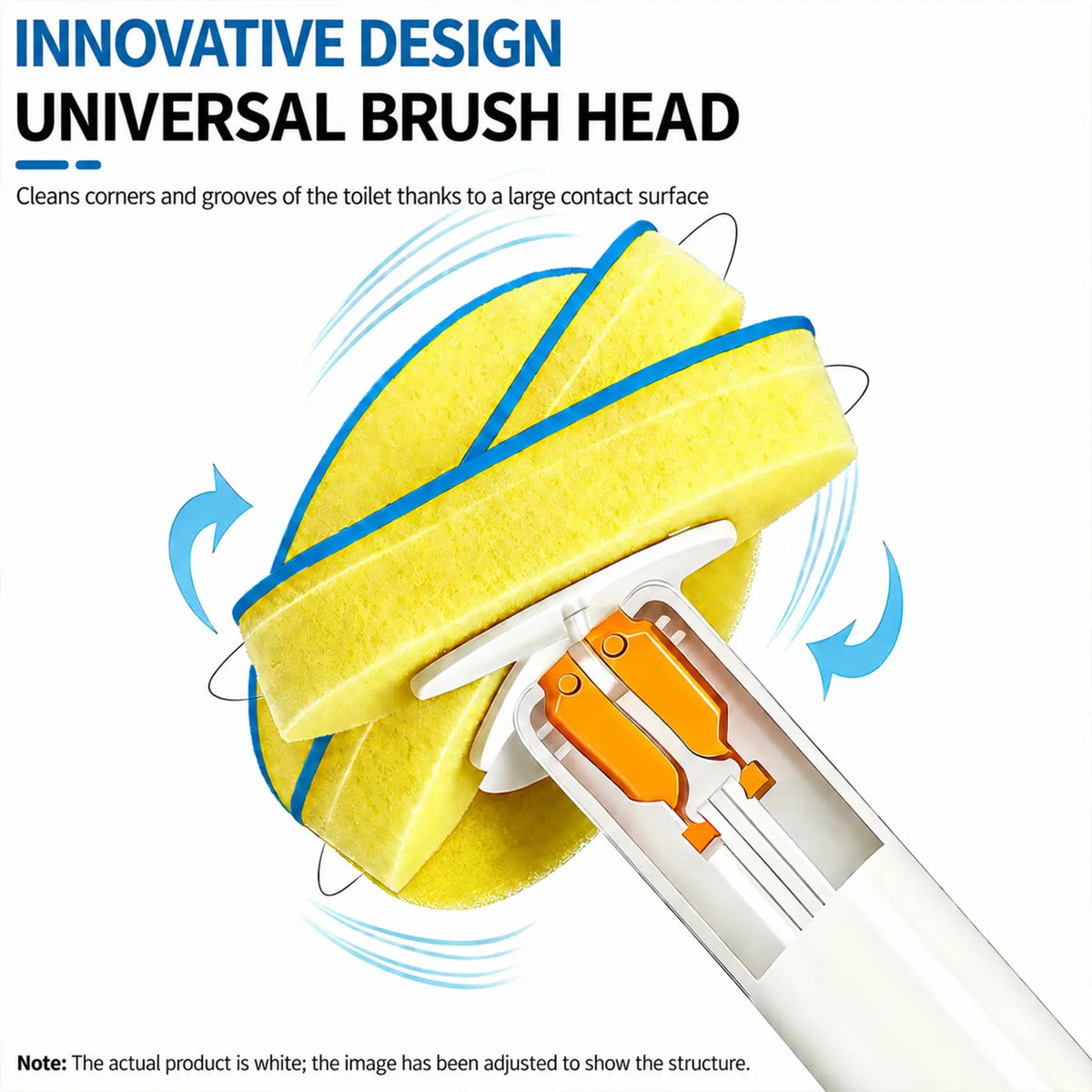 Toilet Scrubber Brush Kit – 30 Refills, No-Touch Rotating System, 3–4 Months of Cleaning